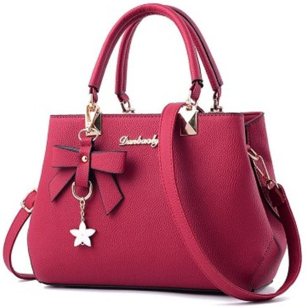TTM Small Leather Purse for Women-Red